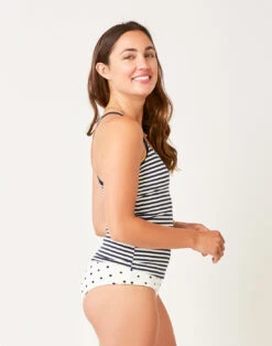 Stinson Tankini: Navy Stripe -Bold Tankinis Sales BKCA65 419 side TrimEdit crop