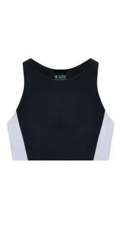 Sanitas Colorblock Top: Black/White -Bold Tankinis Sales BTGA35 045