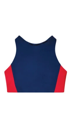 Sanitas Colorblock Top: Navy/Hot Red 7 Sanitas Colorblock Top: Navy/Hot Red -Bold Tankinis Sales BTGA35 626