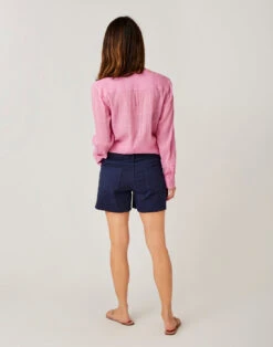 Oahu 4" Twill Short: Navy -Bold Tankinis Sales SHOH71 552 back crop