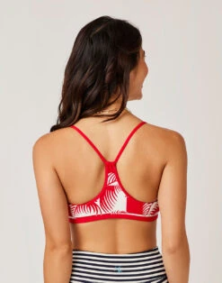 Stinson Top: Checkered Palm W. Hot Red -Bold Tankinis Sales bufwjsmndftgsyxmvv75