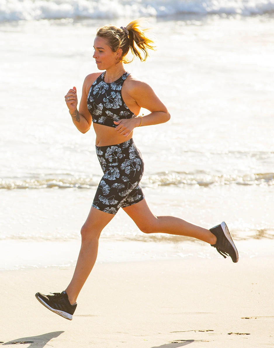 Lucie Compression Short: Black Ginkgo 1 Lucie Compression Short: Black Ginkgo