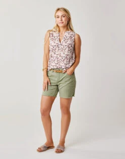 Oahu 6" Twill Short: Olive