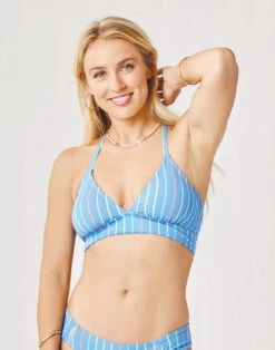 Dahlia Top: Radiant Stripe