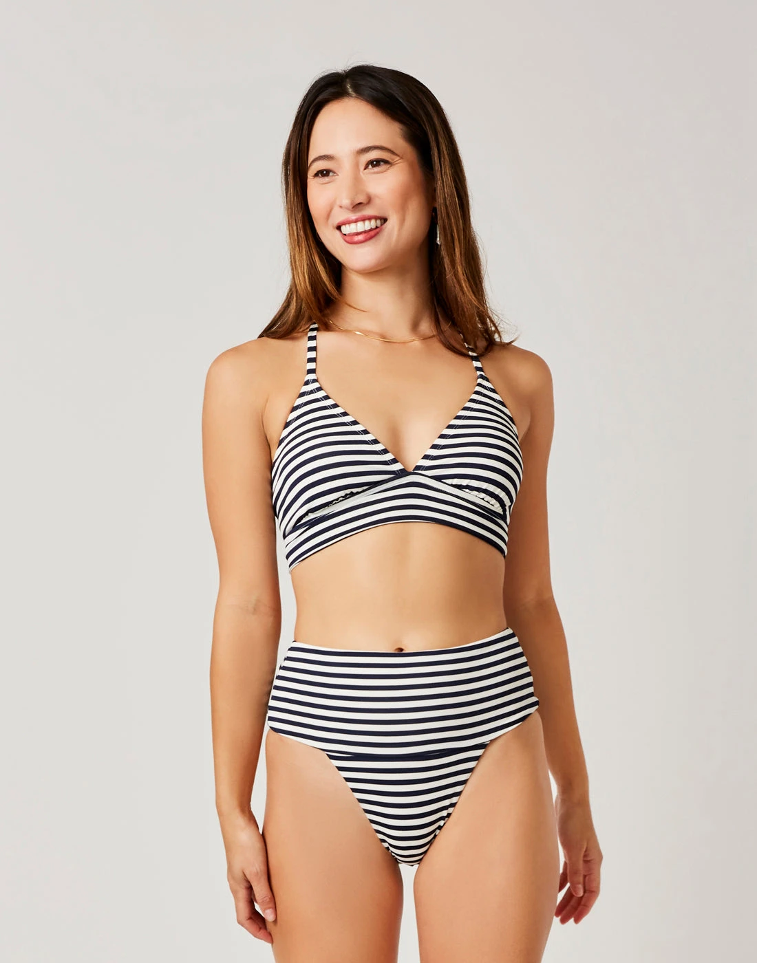Maisie Bottom: Navy Stripe 2 Maisie Bottom: Navy Stripe - Image 2