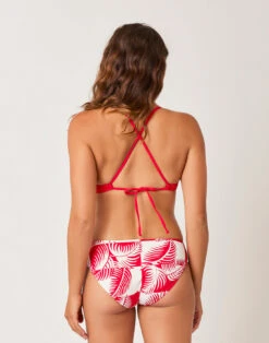 St. Barth Reversible Bottom: Checkered Palm/Hot Red -Bold Tankinis Sales o9kejgcpnkkhkokrjpju