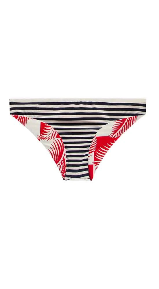 Sanitas Reversible Bottom: Checkered Palm/Navy Stripe 8 Sanitas Reversible Bottom: Checkered Palm/Navy Stripe - Image 8