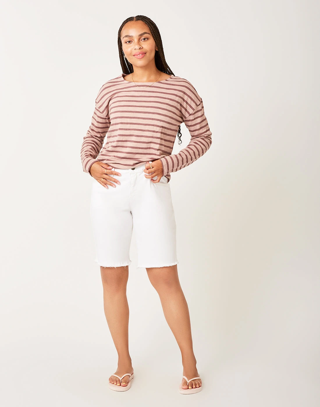 Maui Hi Rise 10" Short: White 1 Maui Hi Rise 10" Short: White