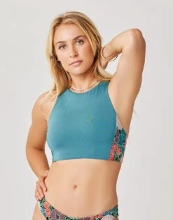 Sanitas Colorblock Top: Hydro W. Jardin