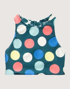 Sanitas Reversible Heritage Top: Hibiscus/Retro Dots -Bold Tankinis Sales ucoynkrsk7k24yarcwmk