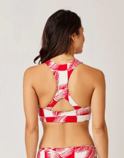 Sanitas Reversible Top: Checkered Palm/Navy Stripe 13 Sanitas Reversible Top: Checkered Palm/Navy Stripe -Bold Tankinis Sales vg1xb3ylelhzrfpcycrx