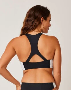 Sanitas Colorblock Top: Black/White -Bold Tankinis Sales w0jfdymngwgbntjwvg47