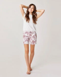 Oahu 6" Twill Short: Fawn Tie Dye