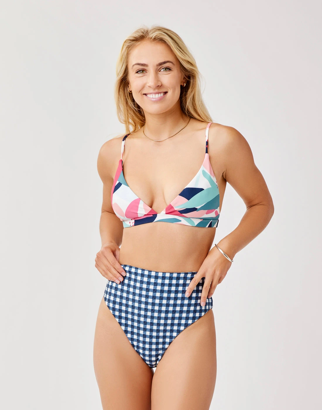 Lani Compression Bottom: Gingham 2 Lani Compression Bottom: Gingham - Image 2