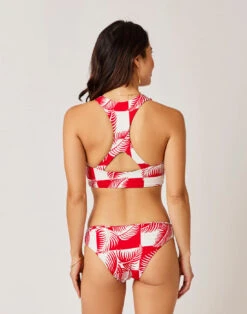 Sanitas Reversible Bottom: Checkered Palm/Navy Stripe 12 Sanitas Reversible Bottom: Checkered Palm/Navy Stripe -Bold Tankinis Sales xctqfzwkwilpur9wcltv