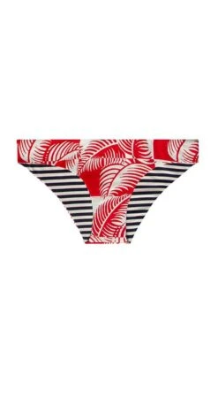 Sanitas Reversible Bottom: Checkered Palm/Navy Stripe 14 Sanitas Reversible Bottom: Checkered Palm/Navy Stripe -Bold Tankinis Sales xjvpumj7otexw8yttr7s